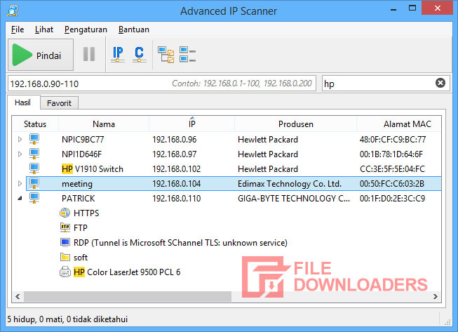 Advanced IP Scanner for Windows