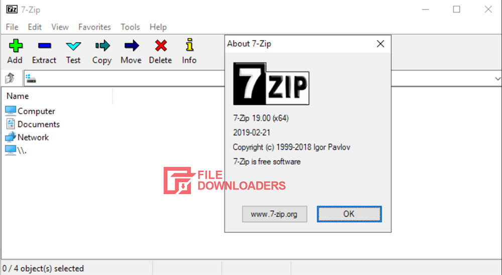 7 zip download zip file
